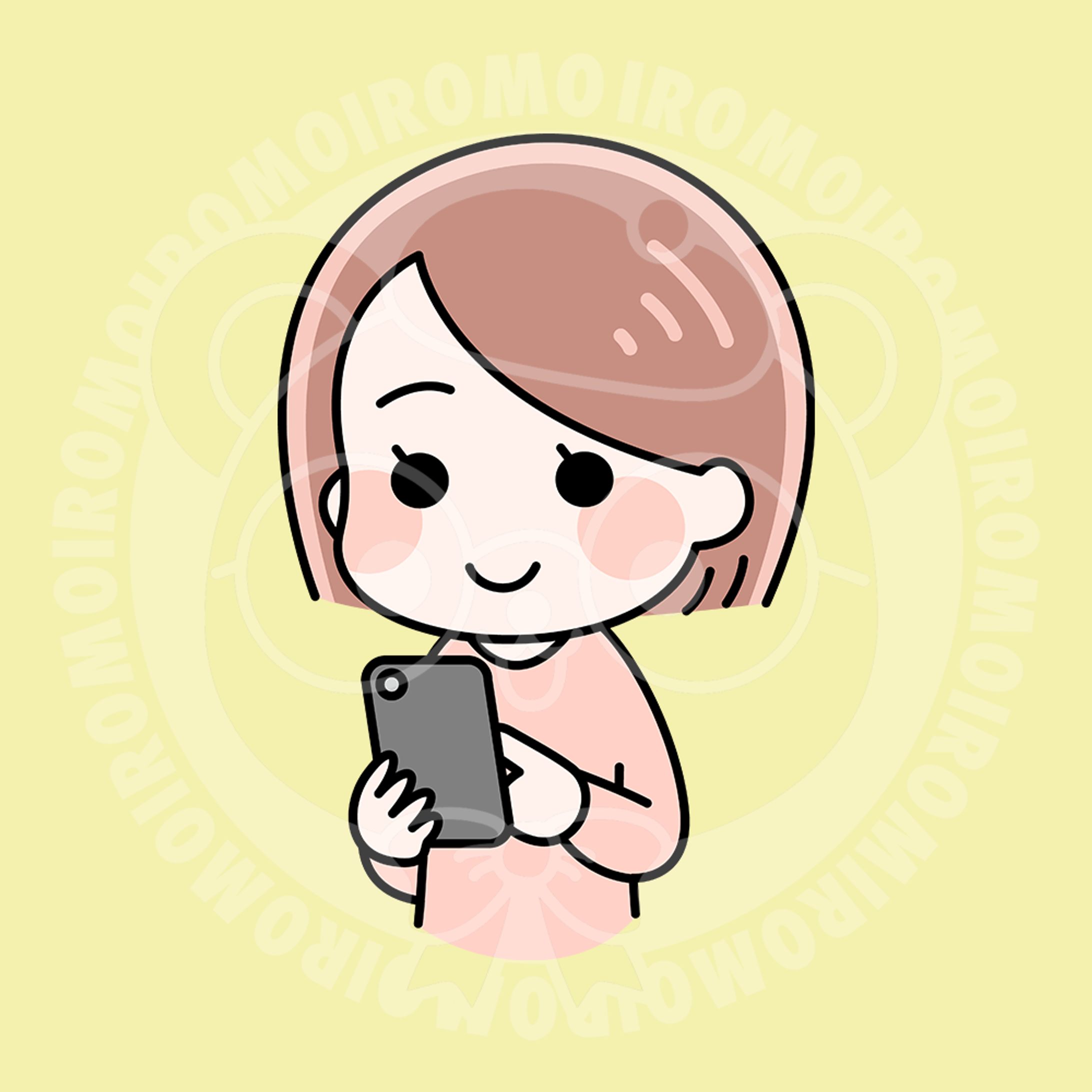 スマホを操作する女性-1