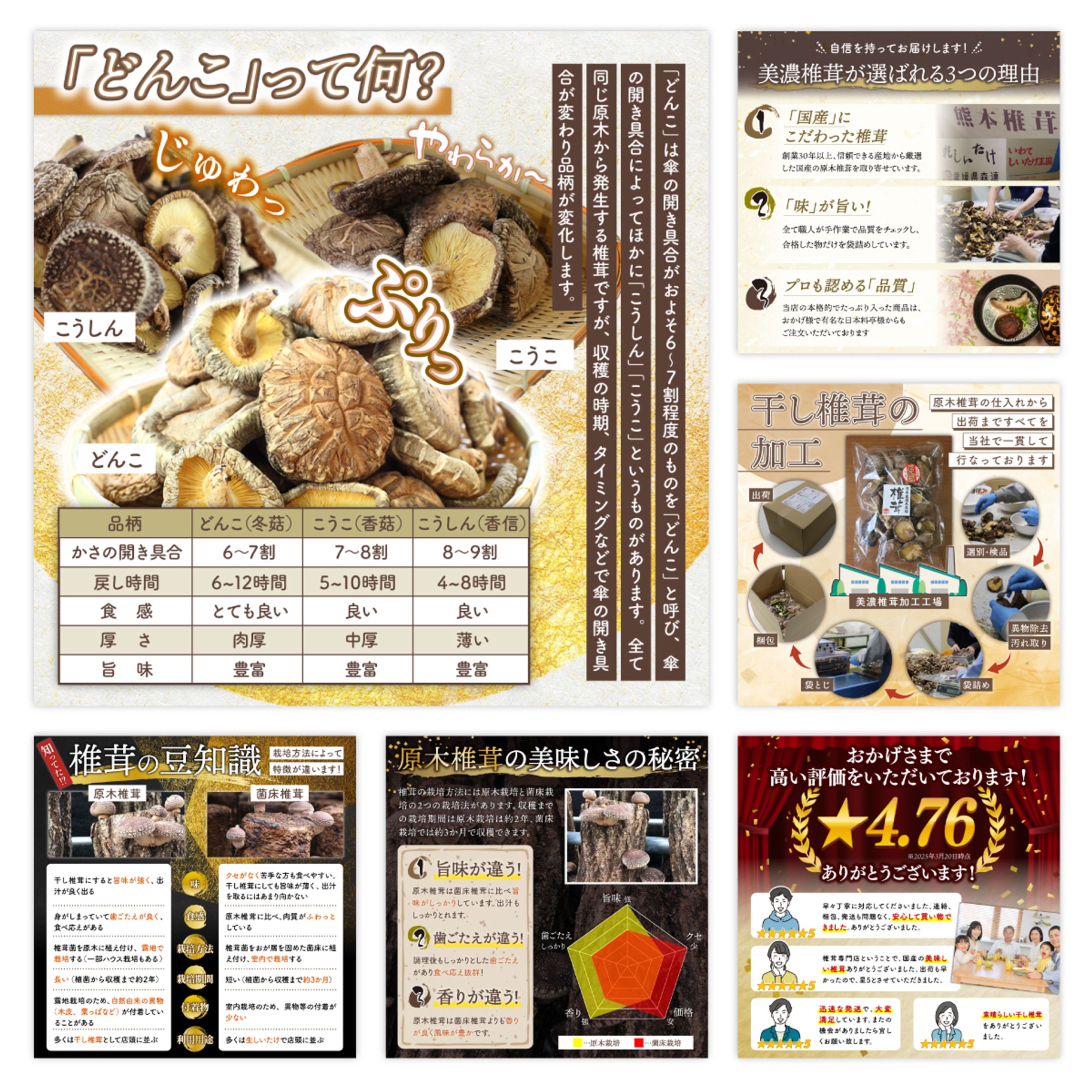 美濃椎茸のEC商品画像制作-1