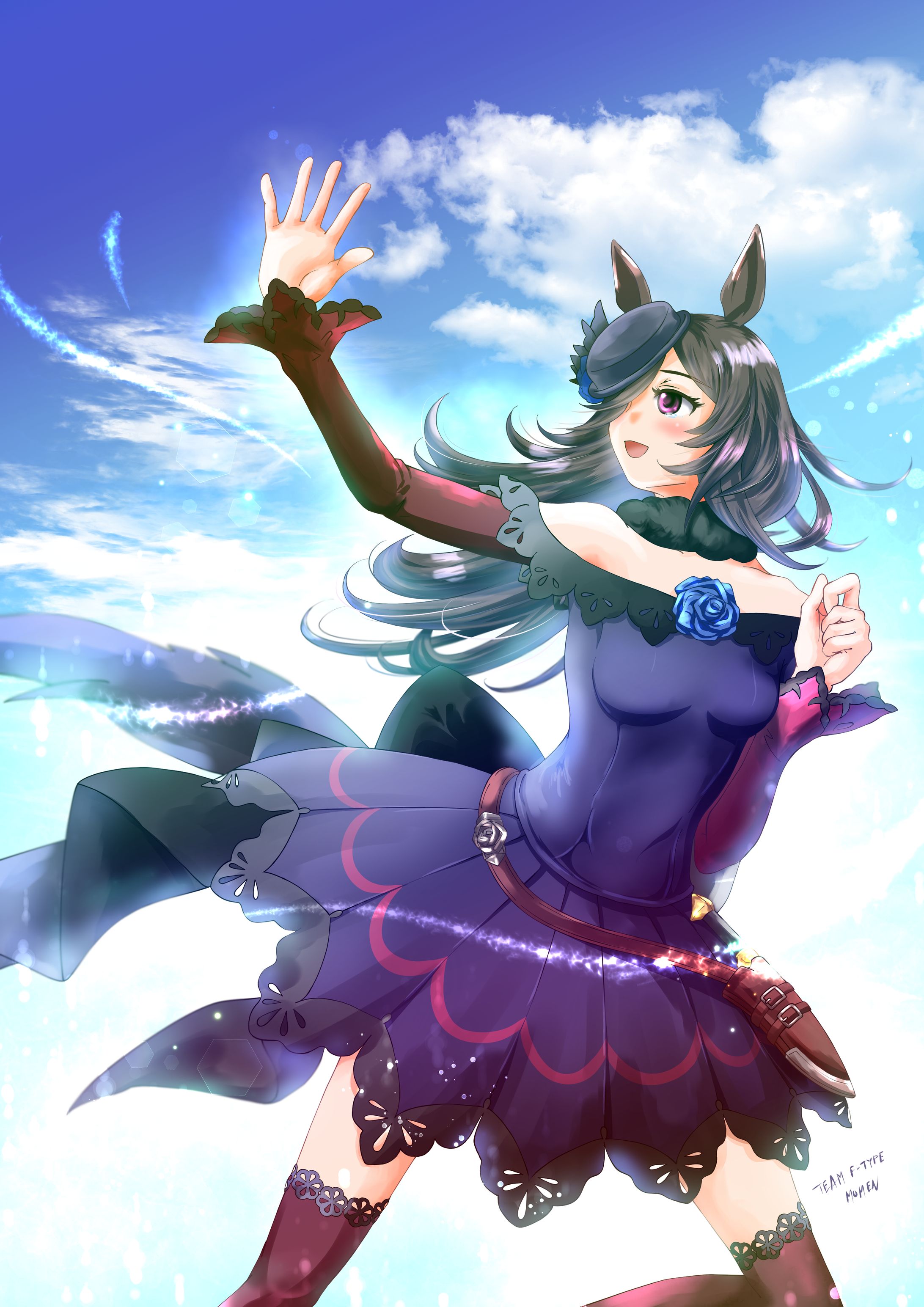 リクエストイラスト　ライスシャワー-1