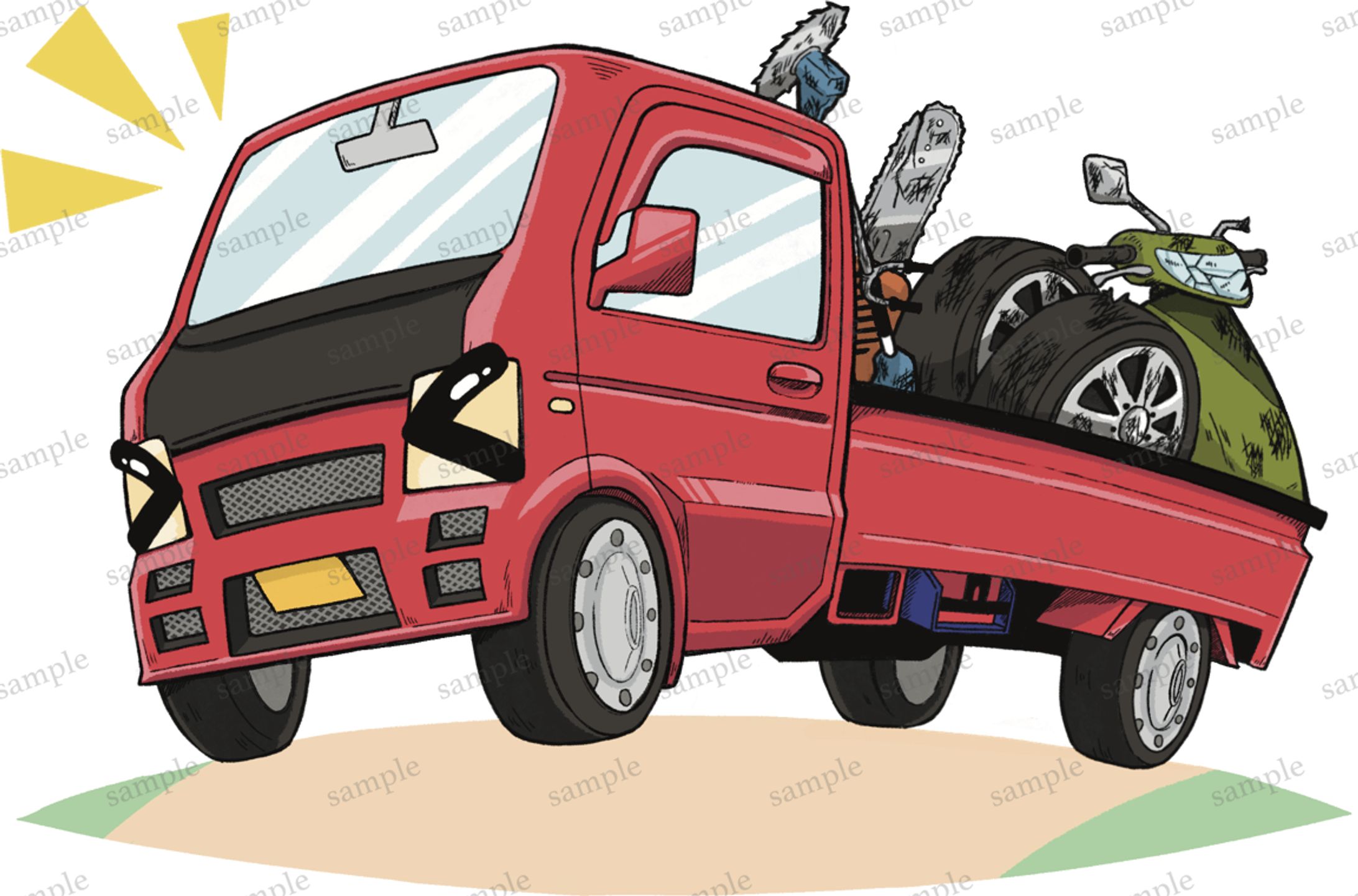 車のイラスト-1