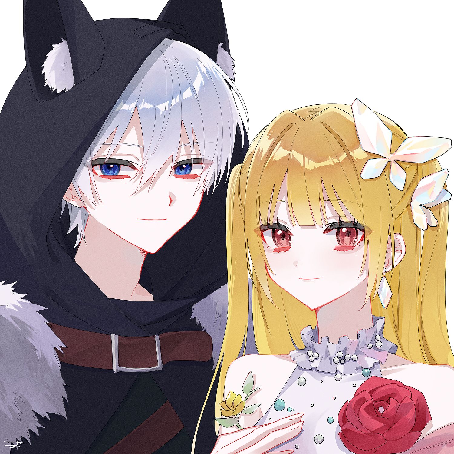 画面内2人 ペア画イラスト