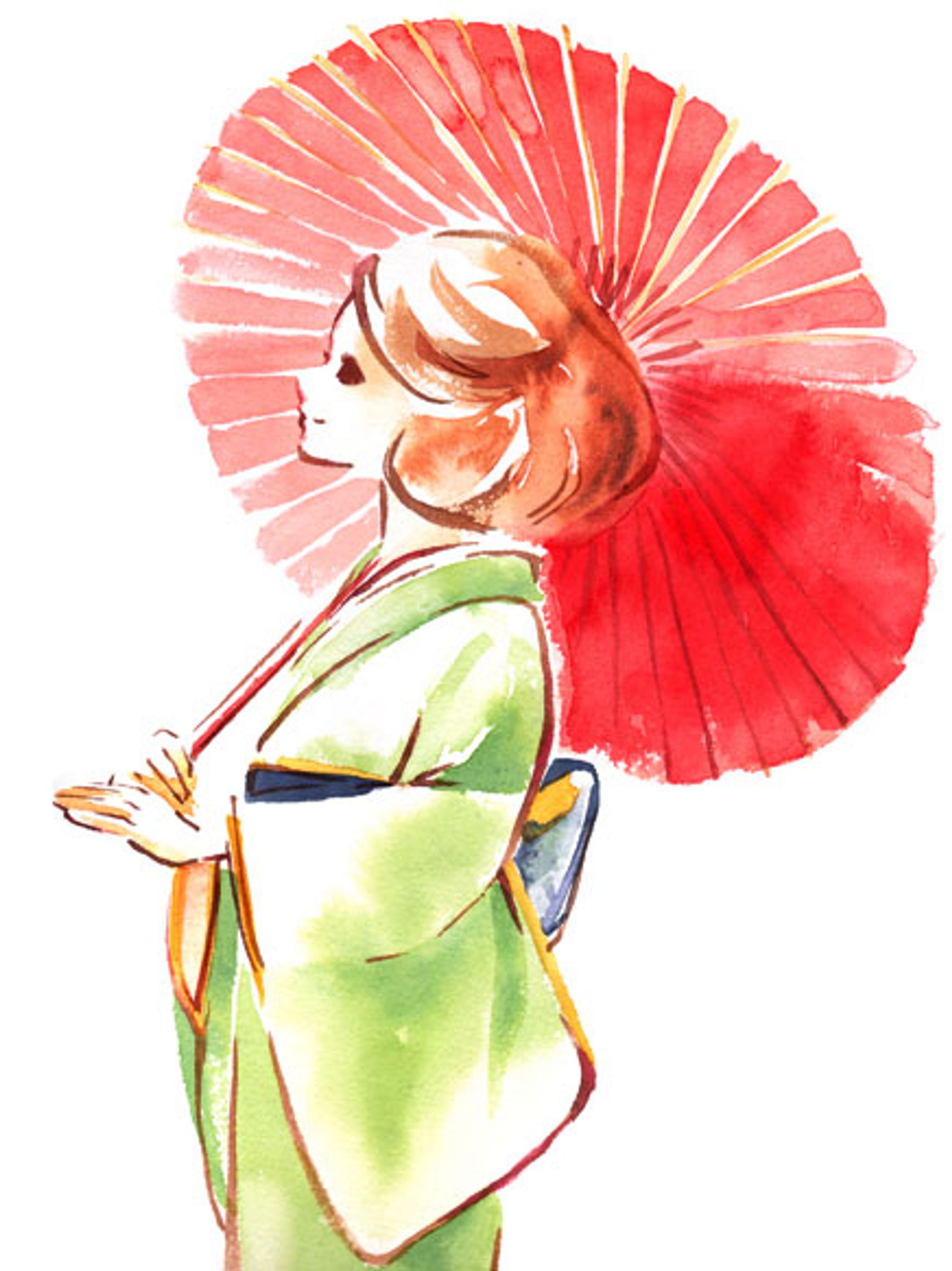 着物人物イラスト-1