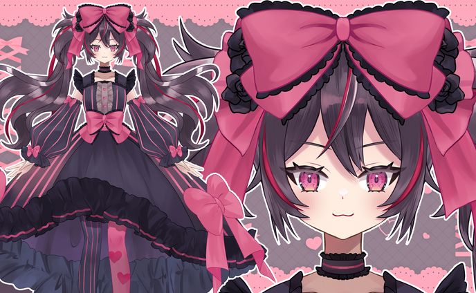 テイスト違い、パーツ分けイラスト