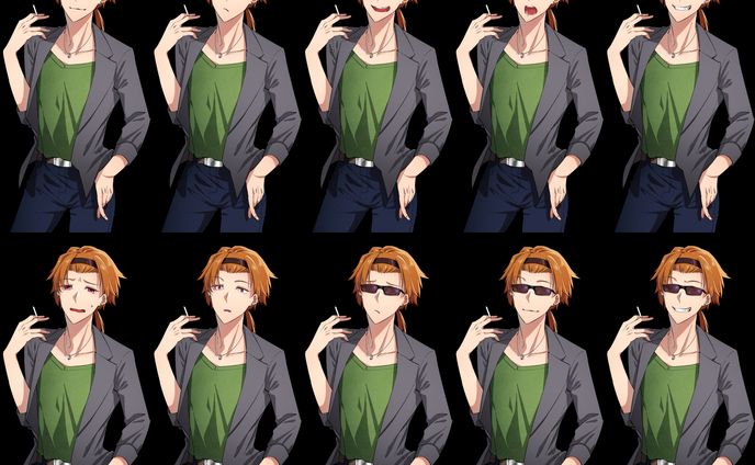 TRPG用に描いた立ち絵集・男01