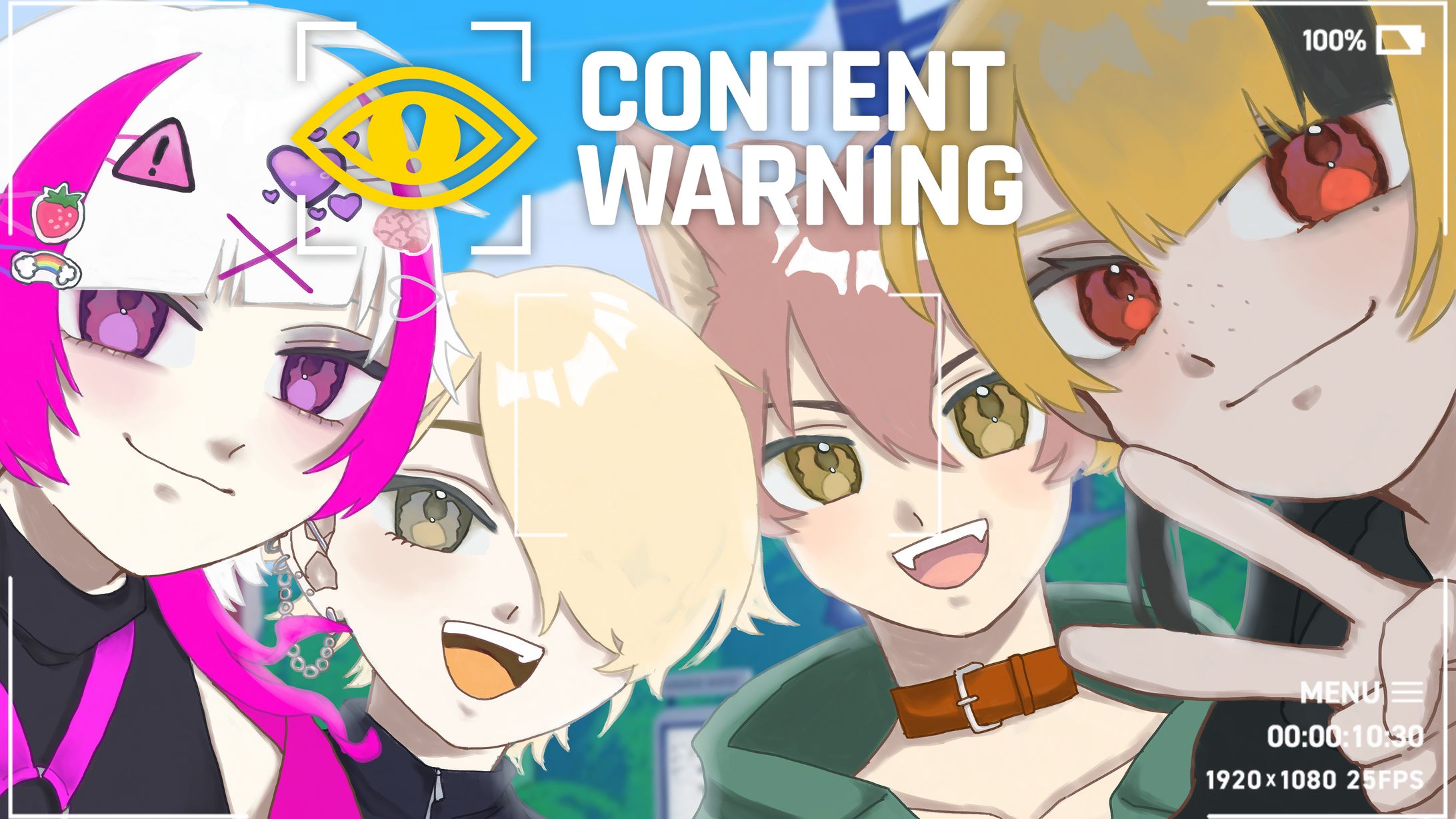 FA│ホラゲ部隊 - 配信サムネ用イラスト-1