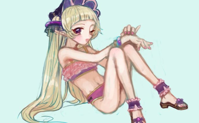 イラスト、スク水