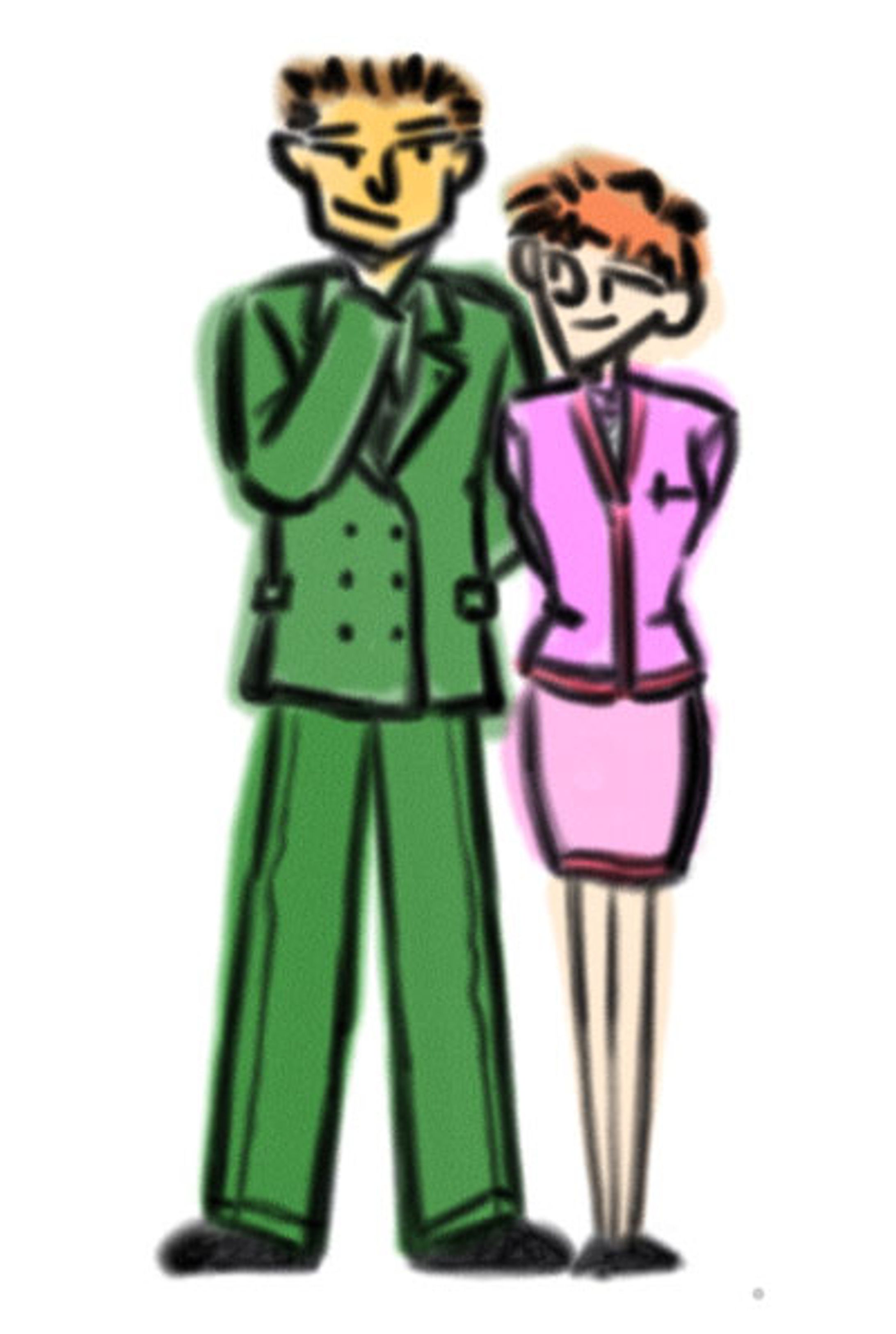 手描き筆のテクスチャを活かしたキャラクター-1