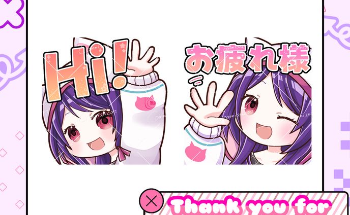 Violet様　Twitchスタンプ