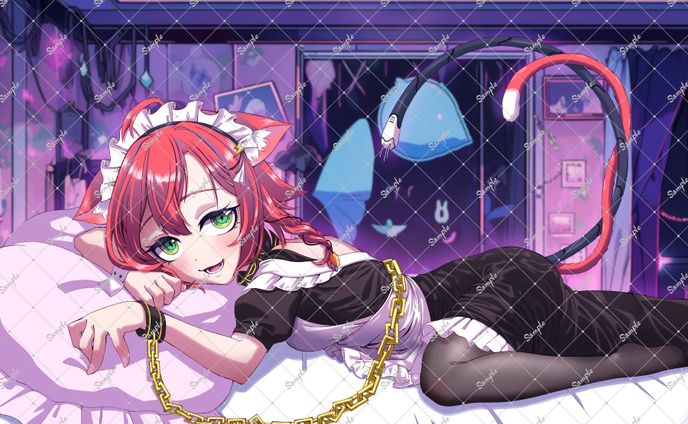 有償依頼　iriamライバー　猫又あかり1枚絵