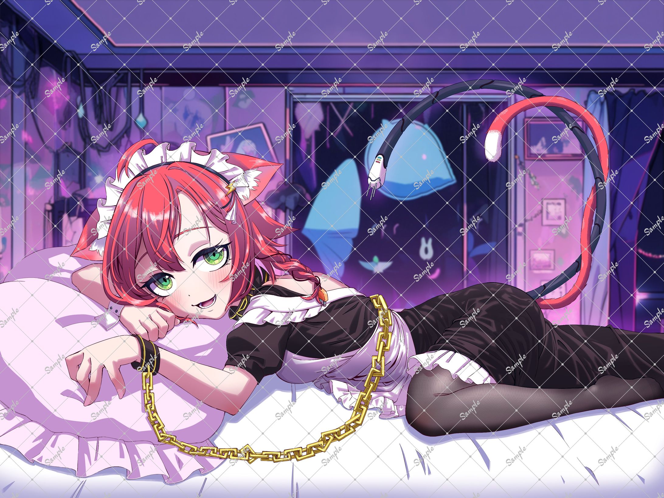 有償依頼　iriamライバー　猫又あかり1枚絵-1