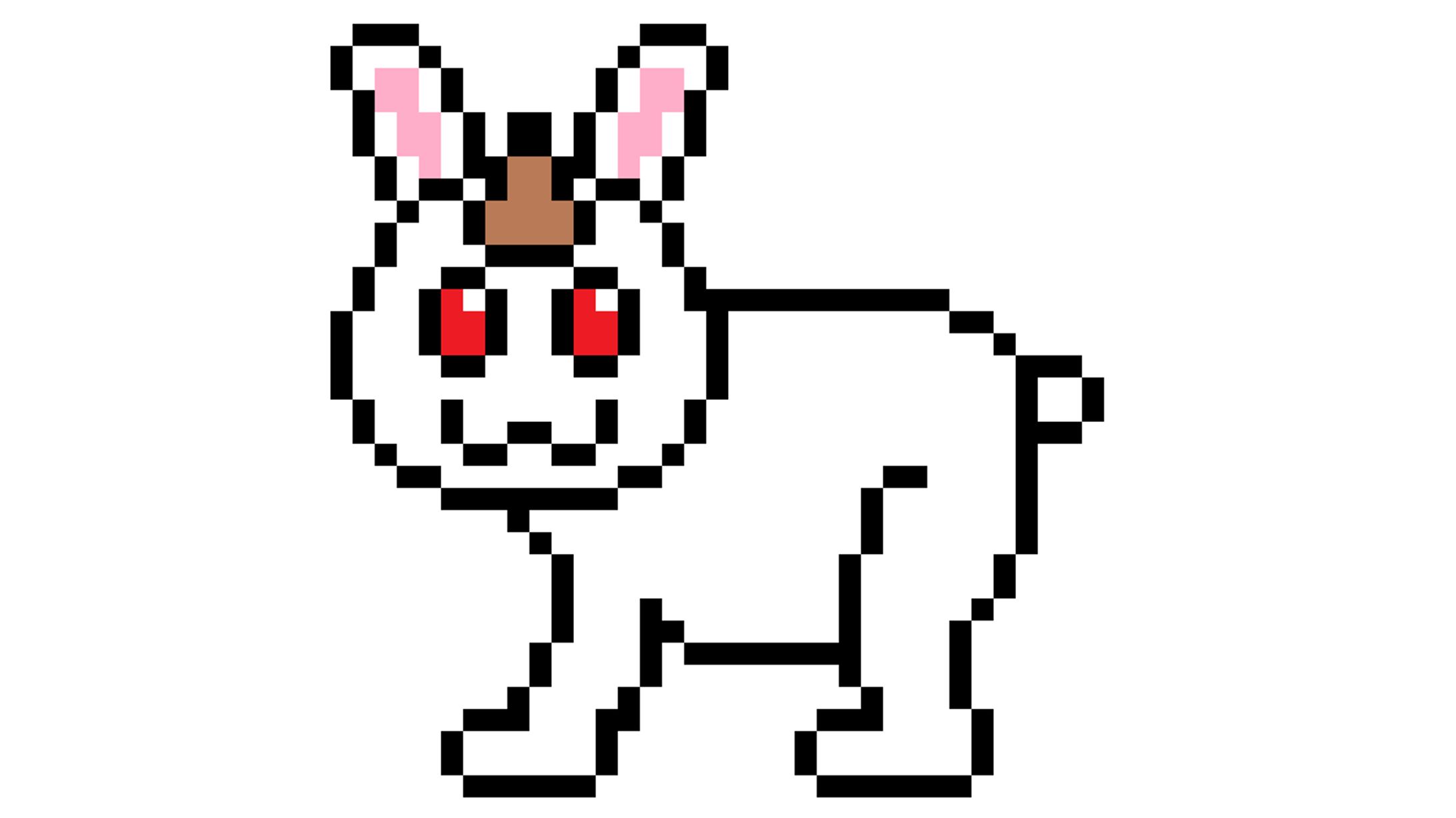 ドット絵「ホーンラビット」-1