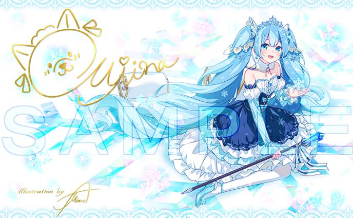雪ミク2019 名刺イラスト