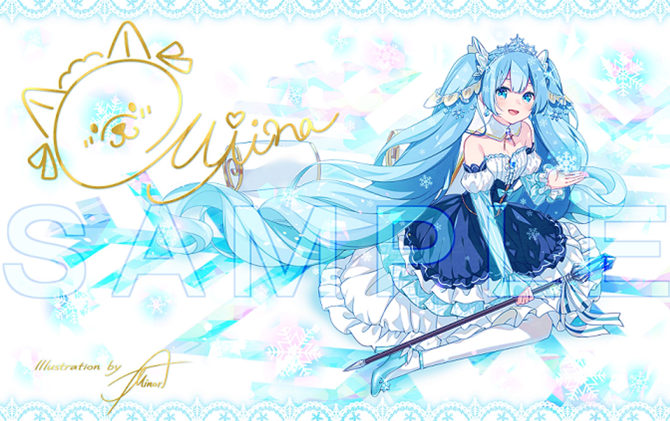 雪ミク2019 名刺イラスト-1