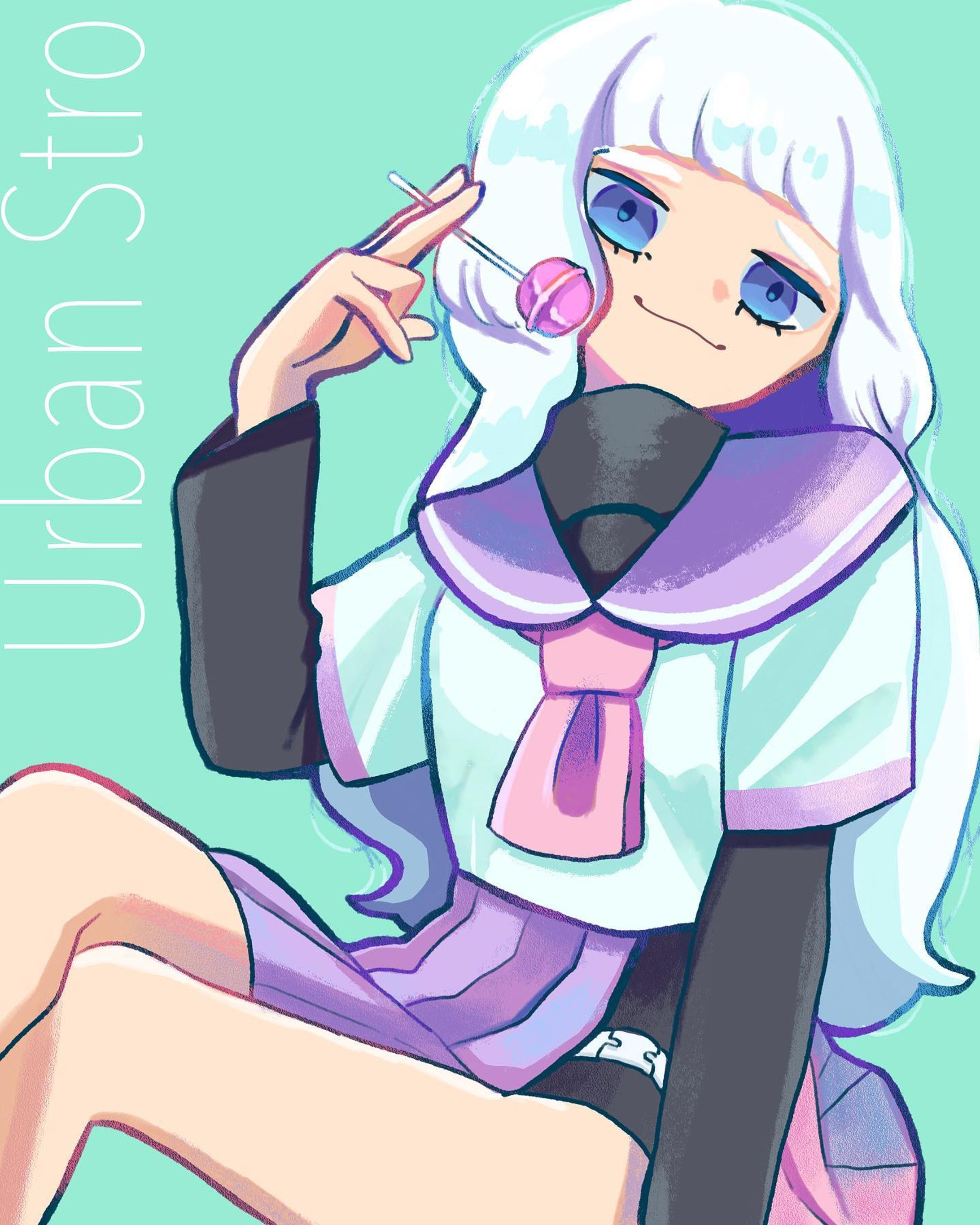 #illustration  #original  #illust #sailor #kawaii #mintgreen-1