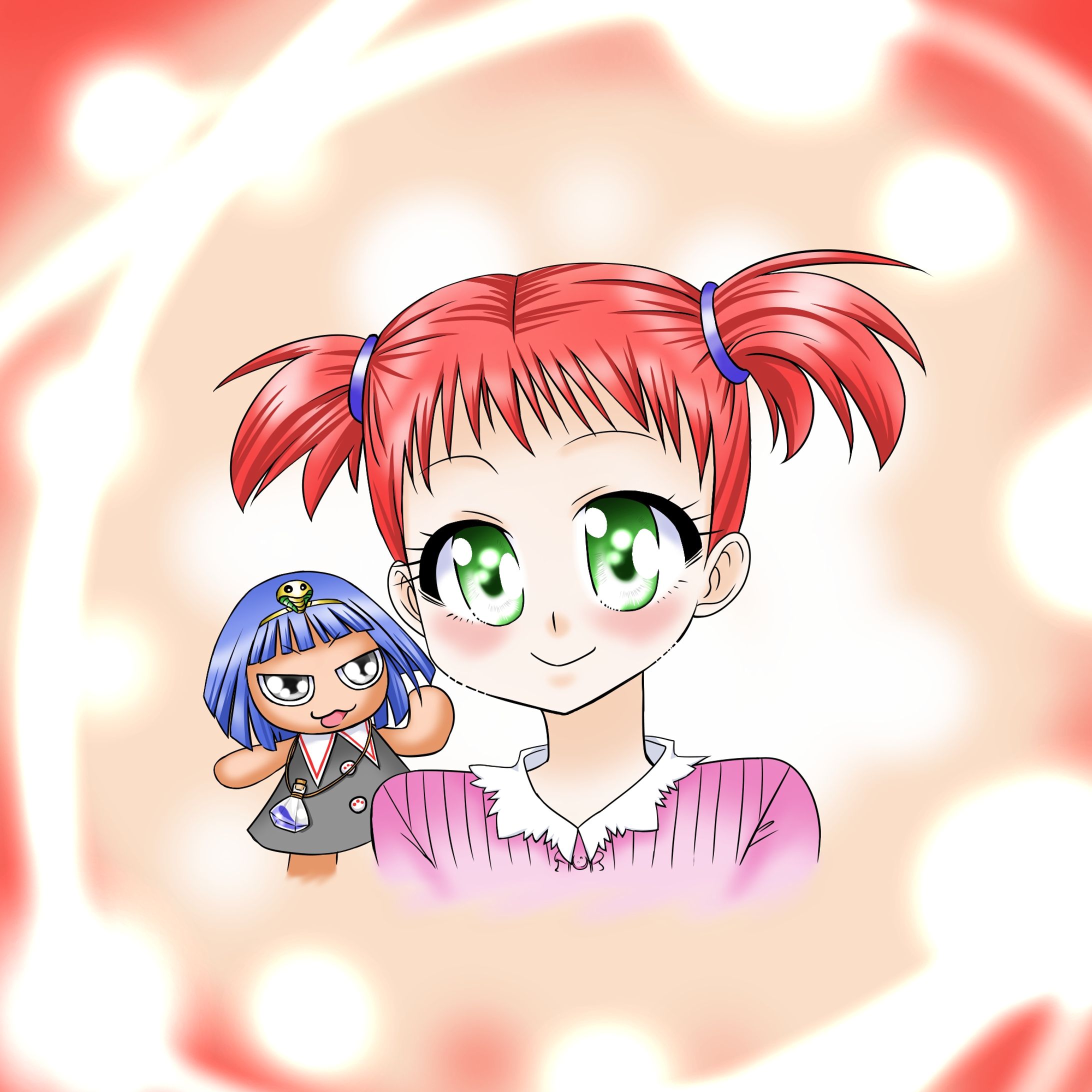 Pixivフォロワーさん60人突破感謝イラスト-1