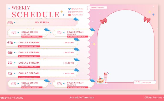 Fukumi Aoka's Schedule Template