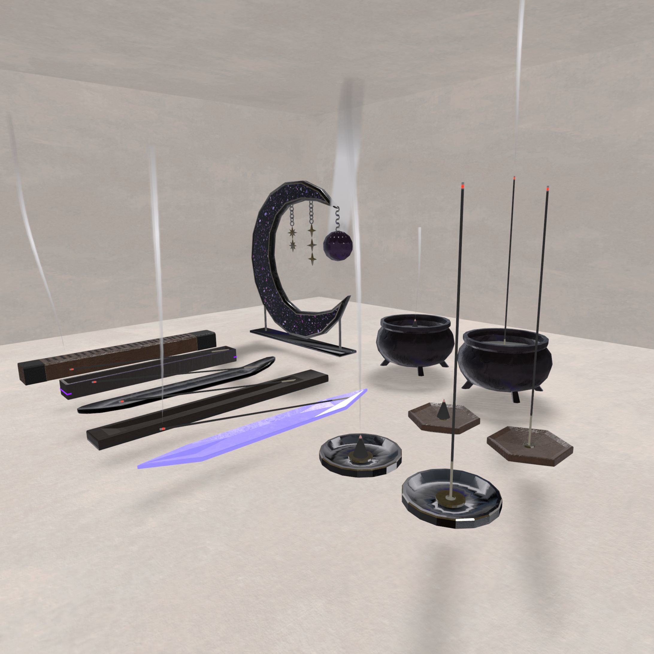 お香セット【VRChat想定・ギミック】-1