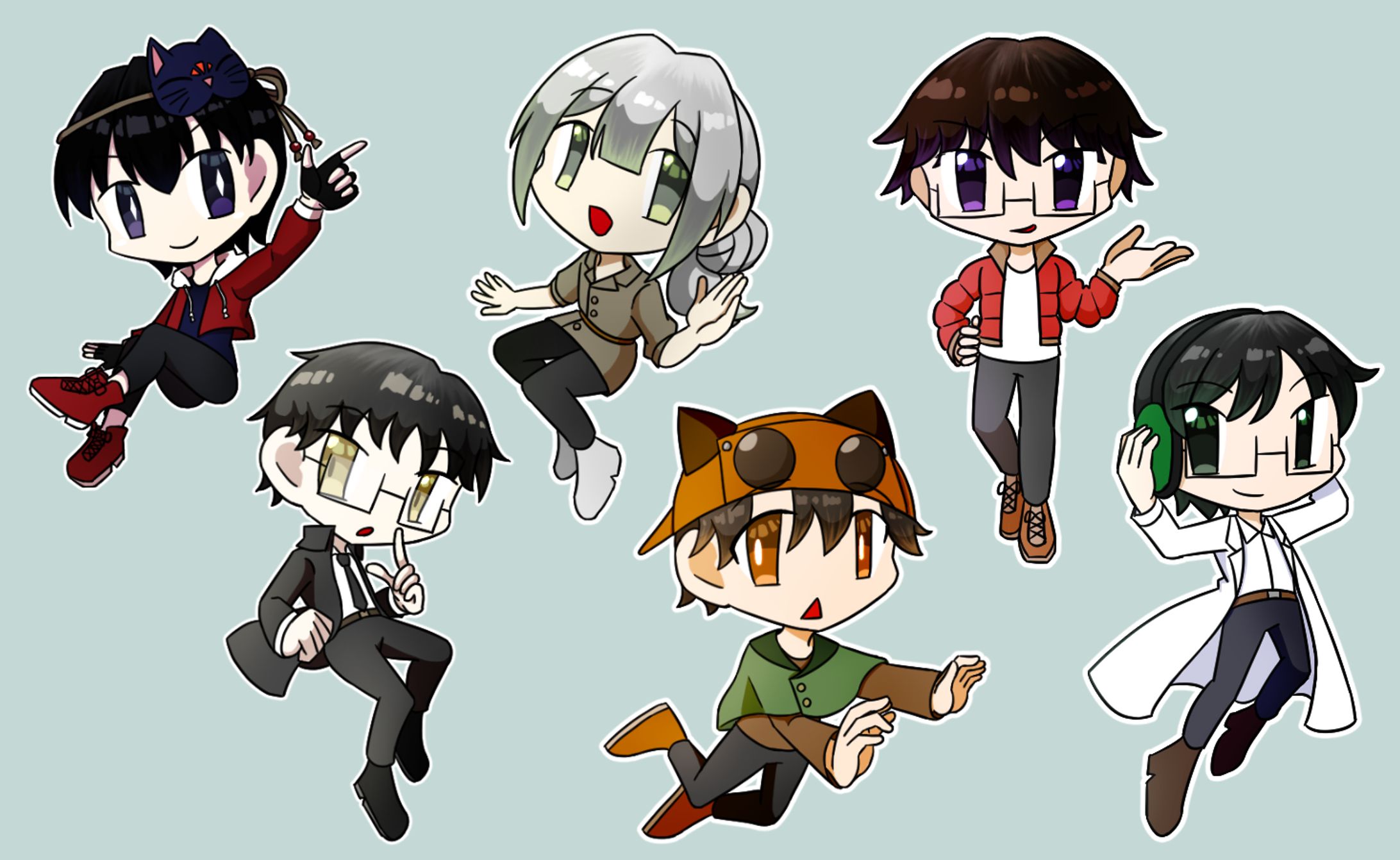 【イラスト】ミニキャラ1-1