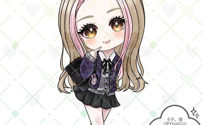 【第6回】6子。様制服企画SDイラスト