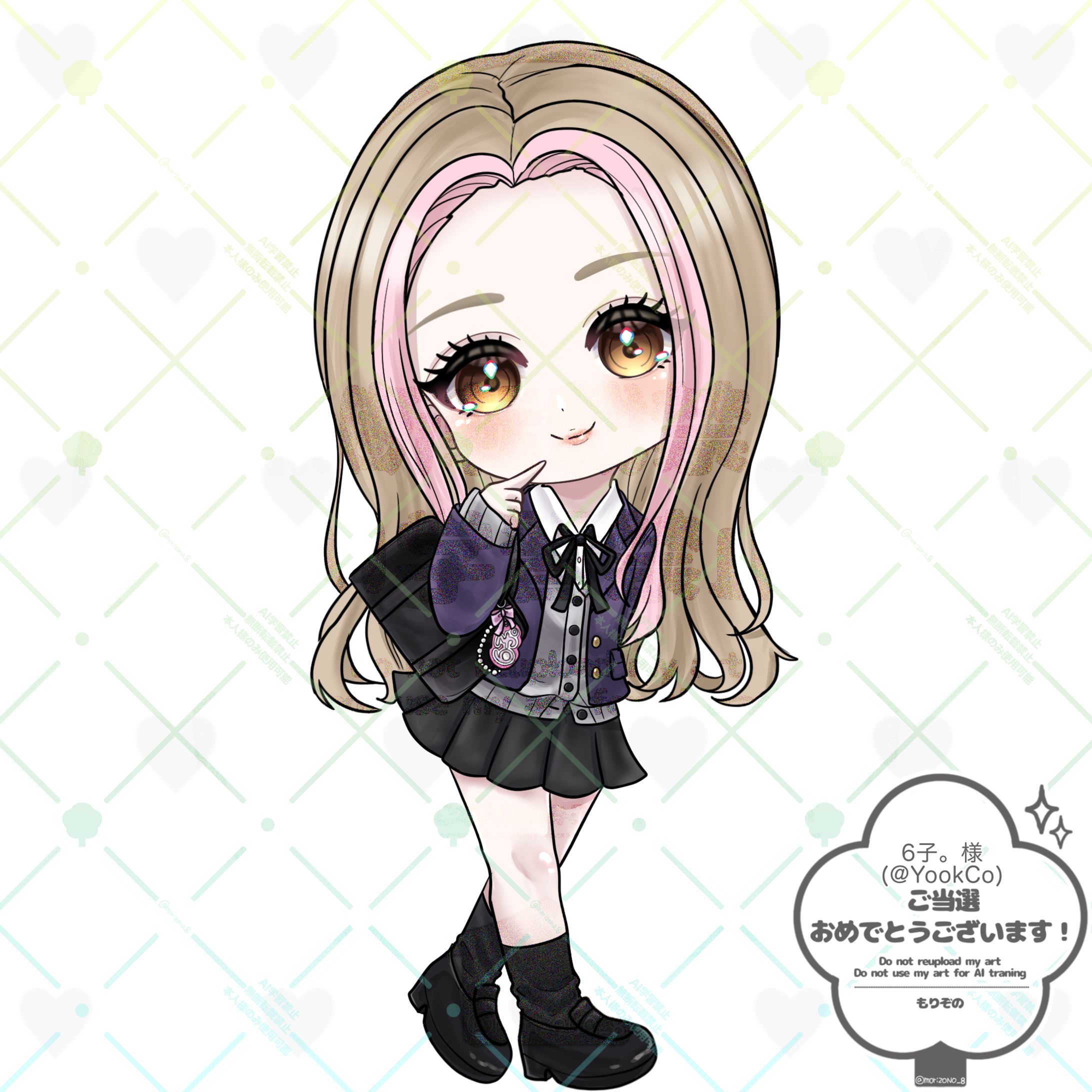 【第6回】6子。様制服企画SDイラスト-1