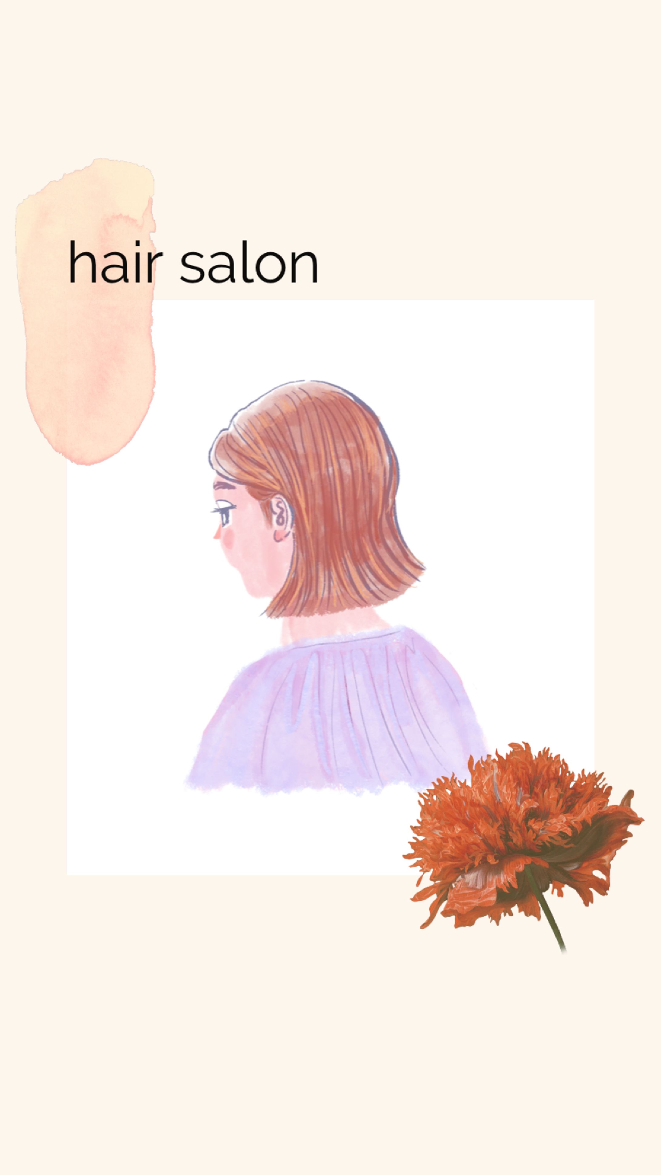 ヘアサロン向けオーダーイラスト-1