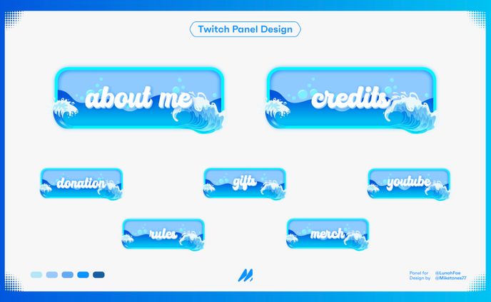 Twitch Panels for Lunah Fae