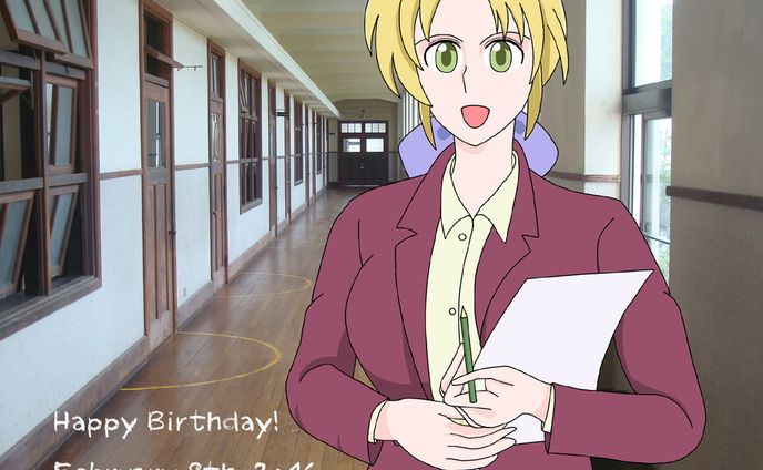  (Fanart) Nanako as a teacher   