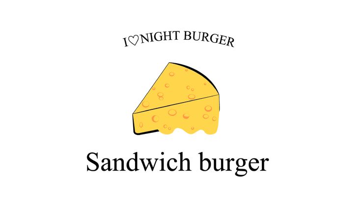 飲食店_ロゴ_sandwich burger