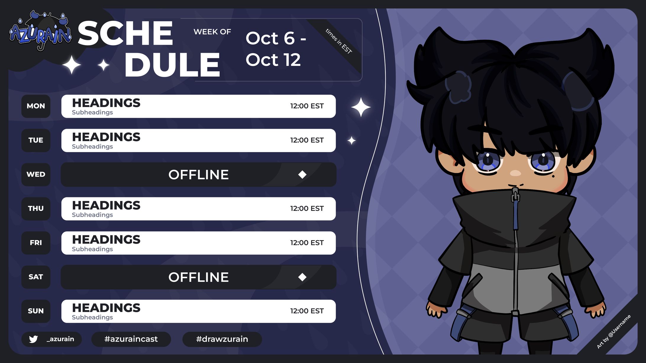 Azurain Schedule-1