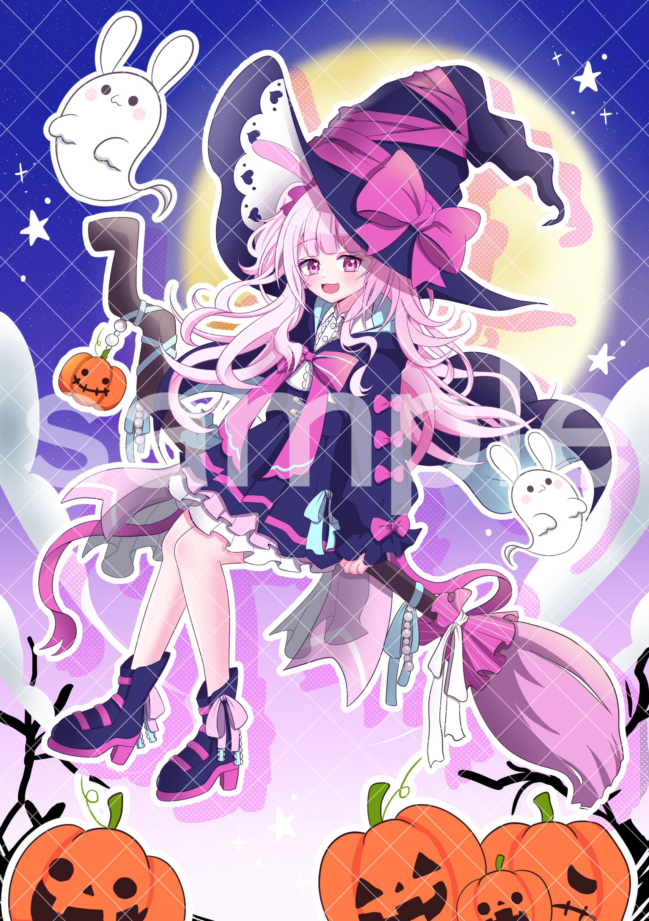 りぼんちゃん様・ハロウィンイラスト-1