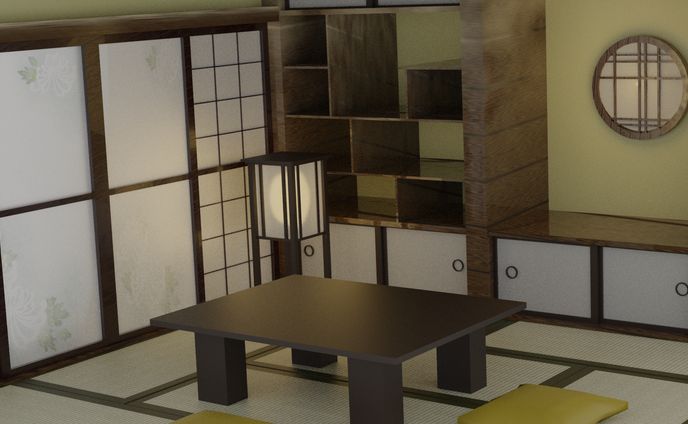 3DCG 和室