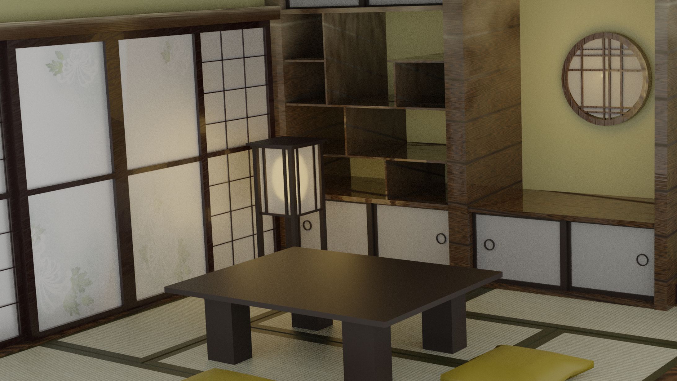 3DCG 和室-1