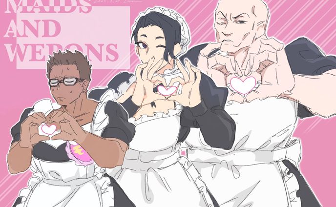 通過記念イラスト MAIDS AND WEPONS
