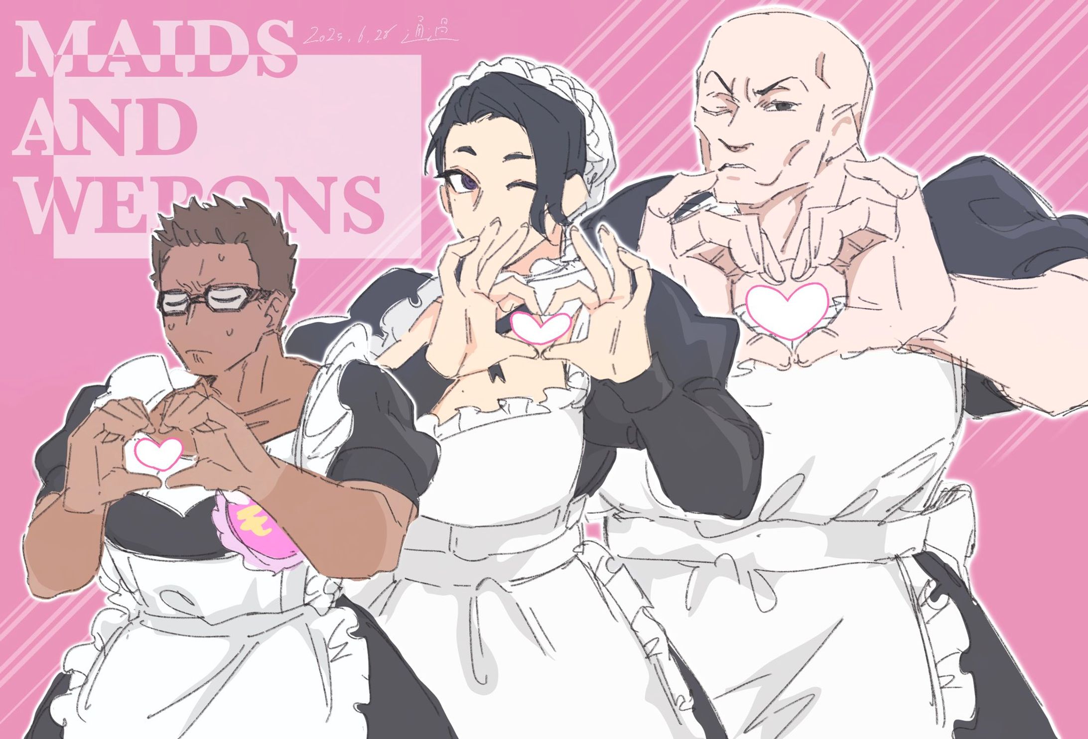 通過記念イラスト MAIDS AND WEPONS-1