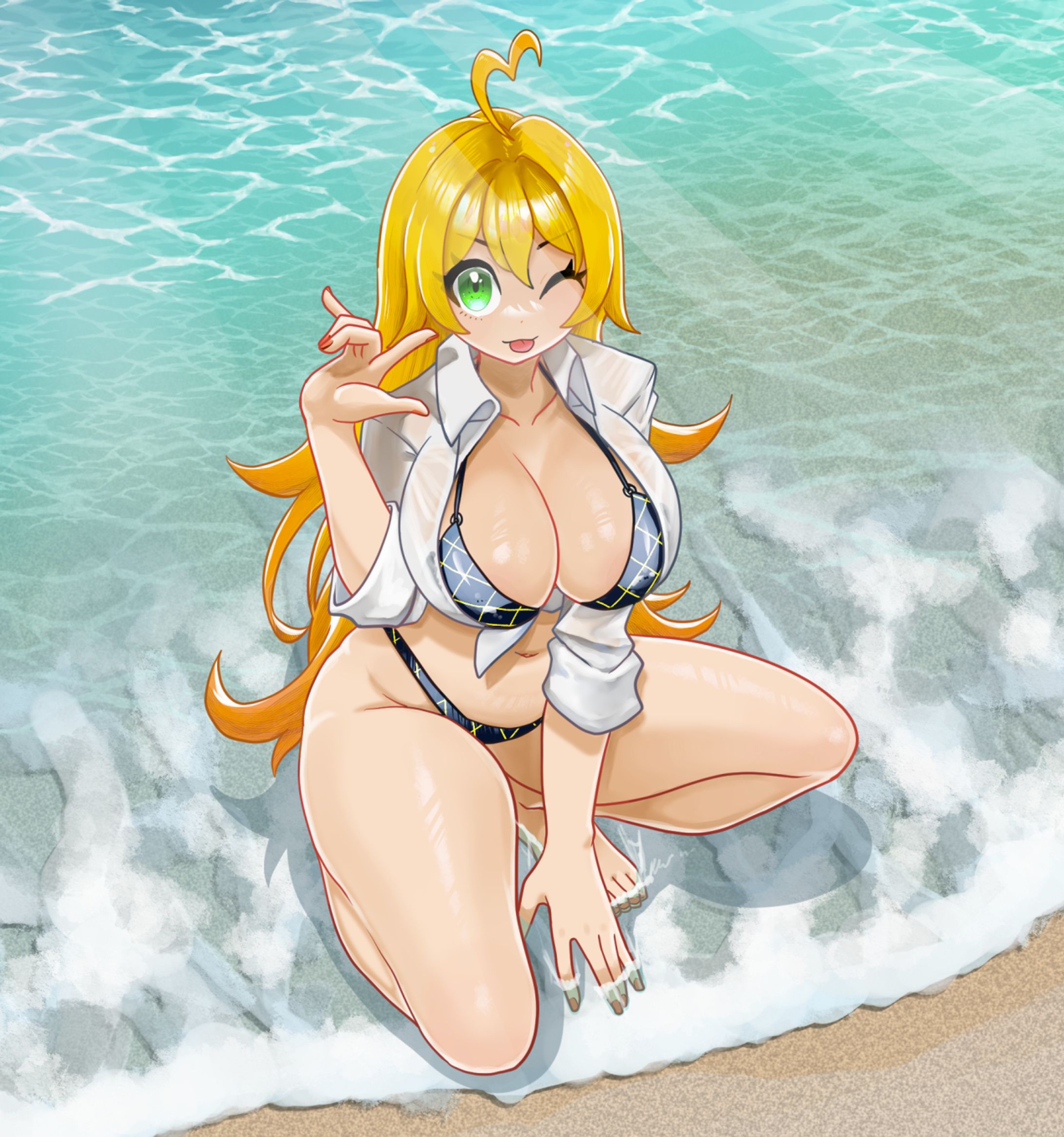 水着女子-1