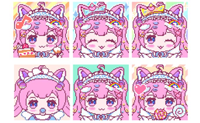 【魔法少女おさち様】Twitch用　スタンプ