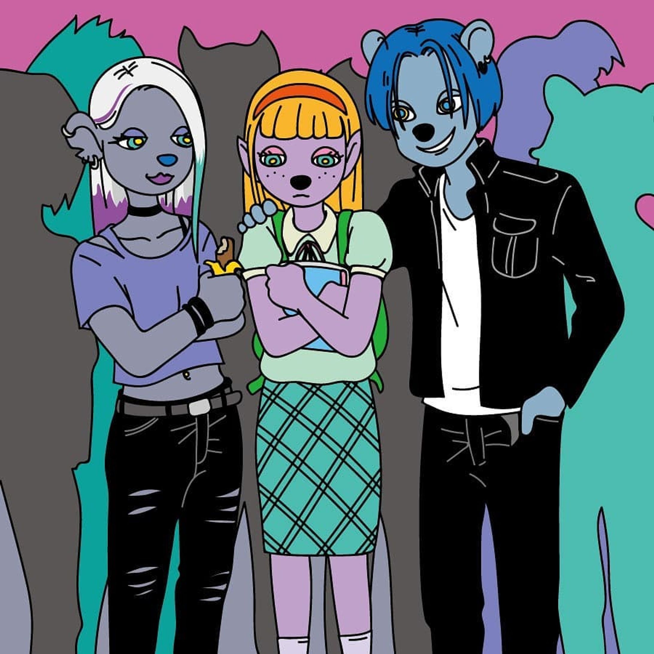 #イラスト#絵#picture#rock#pierce#wild#tonight#girl#young#fashion#character#キャラクター#pic#bad#ピアス#good#friends #boy#chocolate#bluehair#nice#dream#cheblo-1