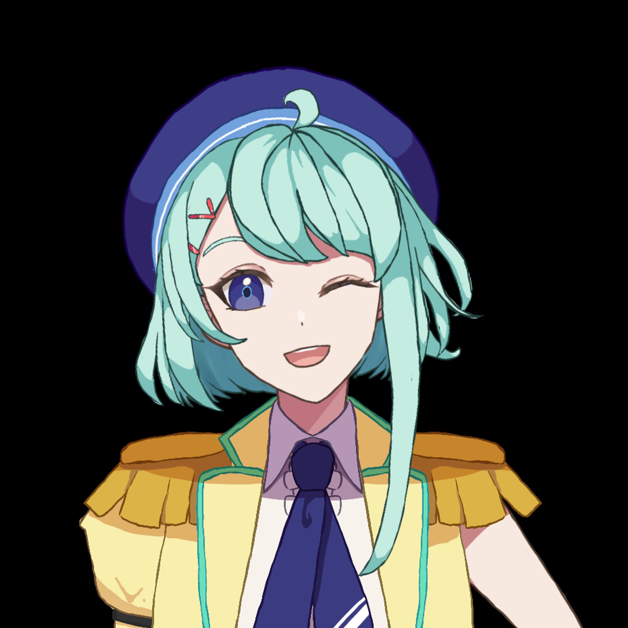 【キャラデザ/Live2D】羽奏 彩音-1