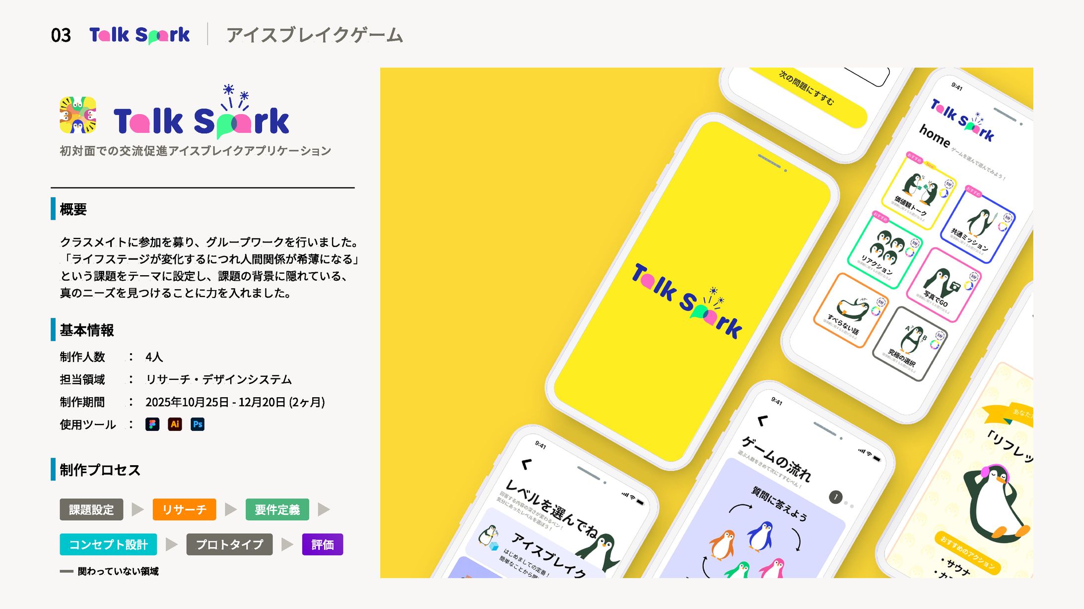  アプリ・プロトタイプ  : 「アイスブレイクアプリ」-1