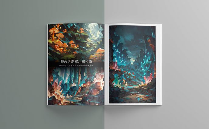 AI生成画像　風景画（イラスト調）
