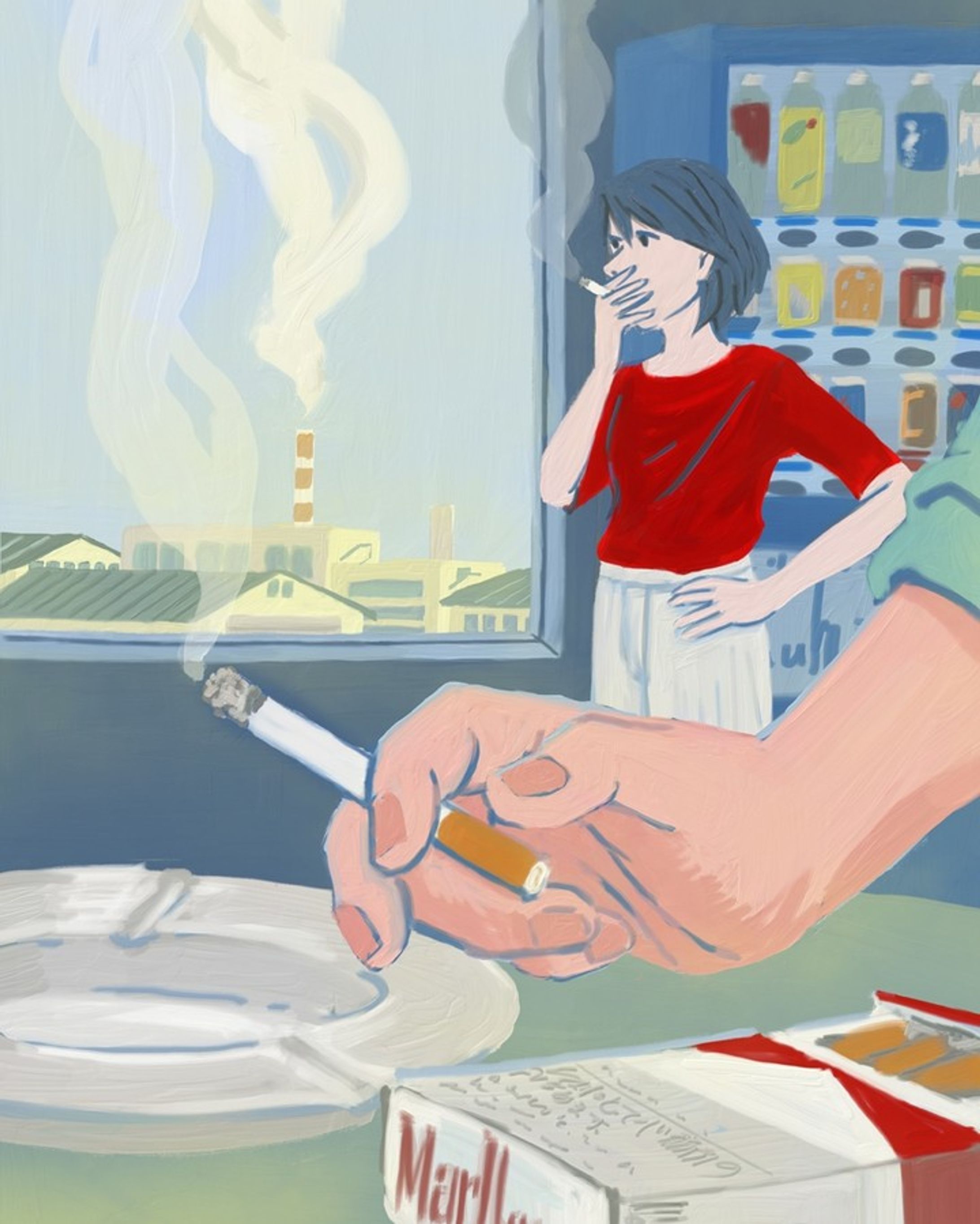 Smoking room　けむる街-1