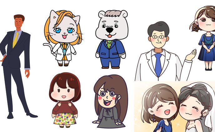 ③【sd絵柄1】、動画用イラスト