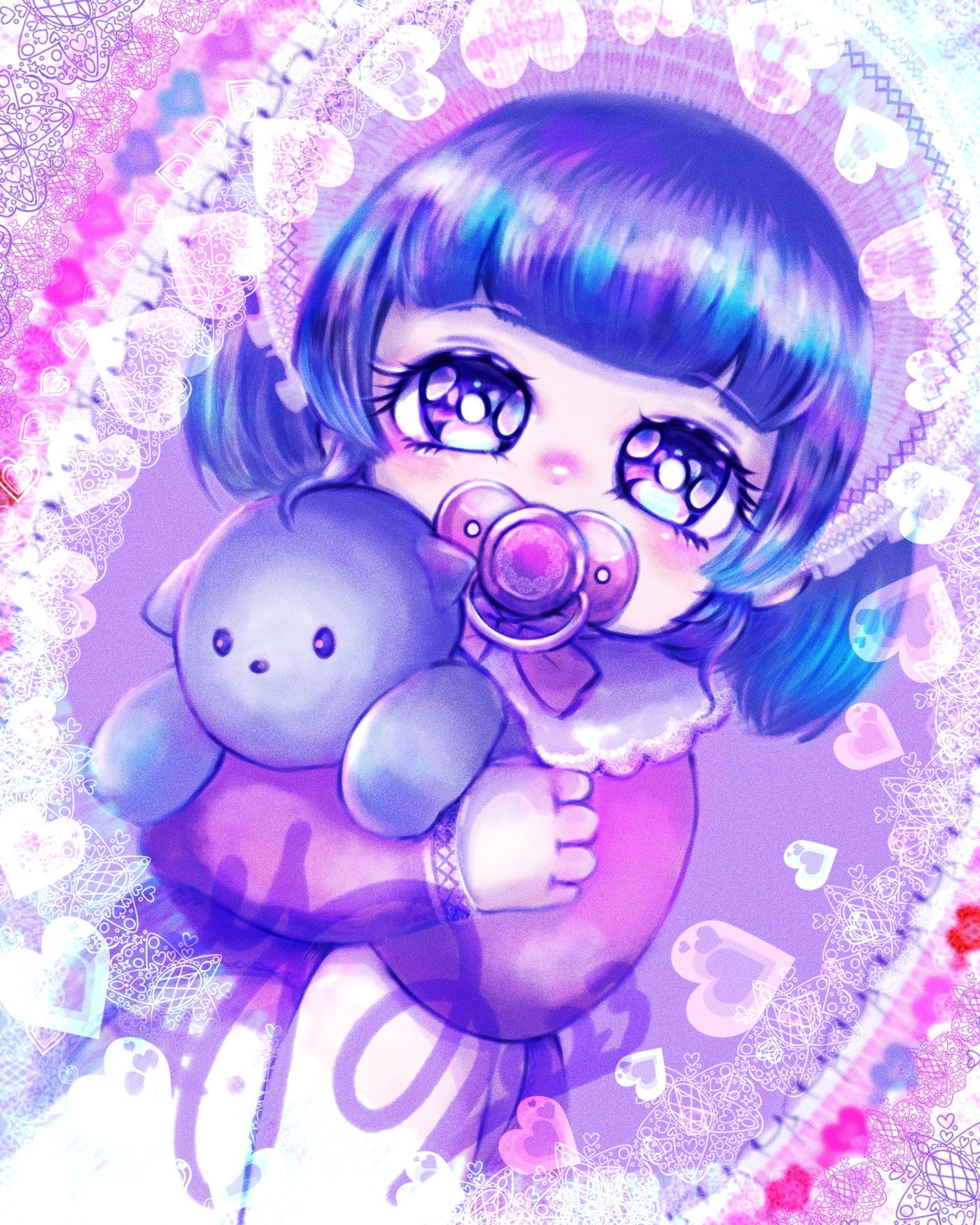 以前作成したイラストをリメイクしました👶🍼
1枚目：リメイク ２枚目：元絵
#illustration #イラスト好き #イラストレーション-1