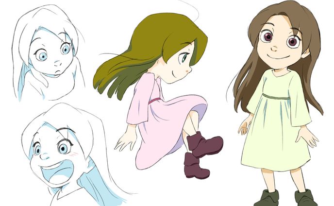 練馬の農PRアニメ用キャラクターデザイン