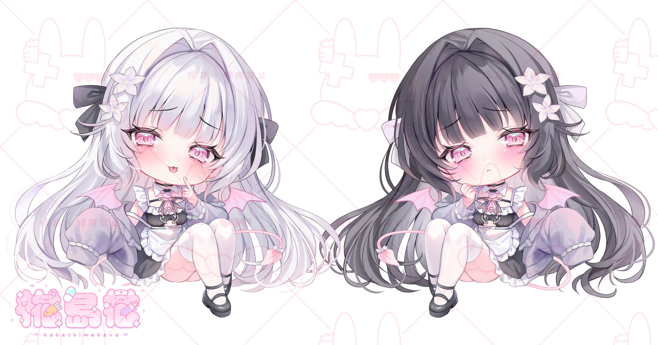 【SD】ひなみ桜花様　グッズ用イラスト-1