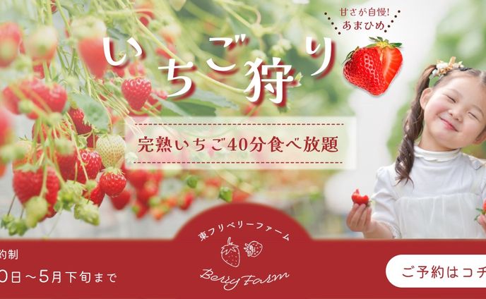 【バナー】いちご狩り