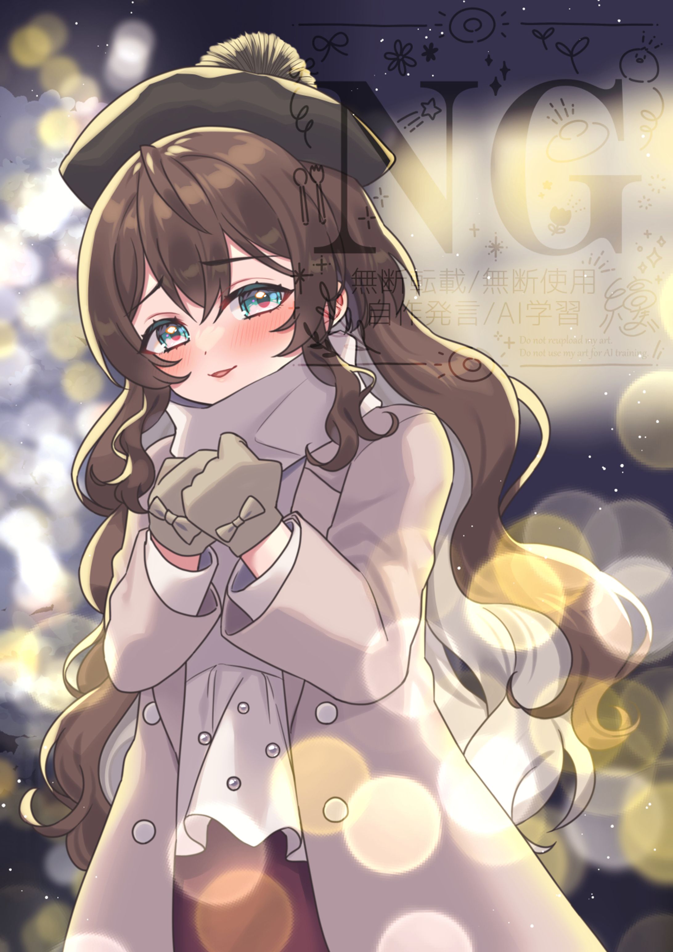 オリジナル：クリスマスデート一枚絵-1