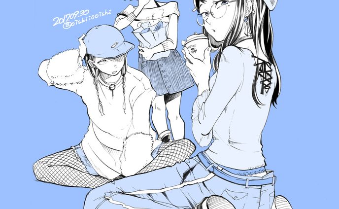 自主制作-ファッションイラスト