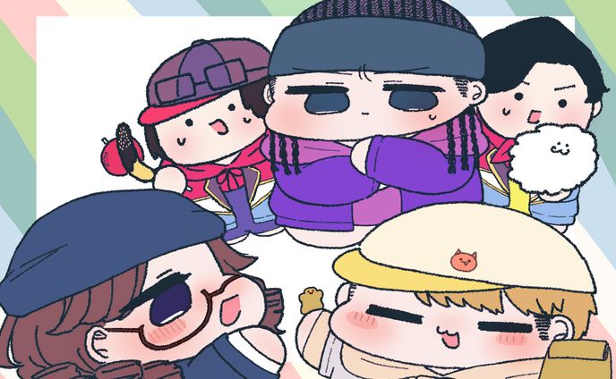 ミニキャラ集合絵