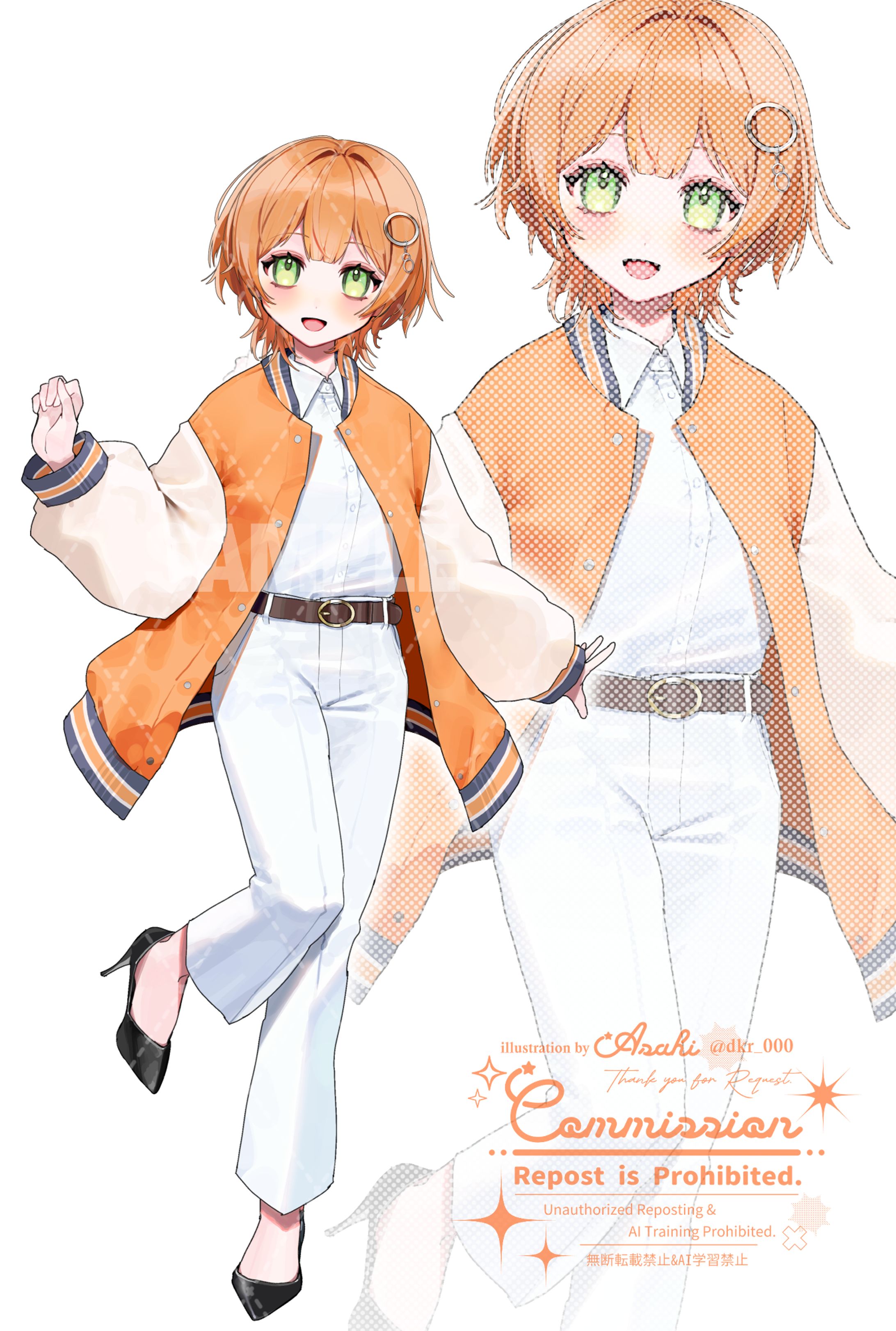 BUBBLE所属 綾月奏叶様 立ち絵-1